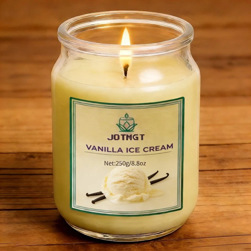8.8 oz Vanilla Ice Cream Plant Essence Fragrance Candle
