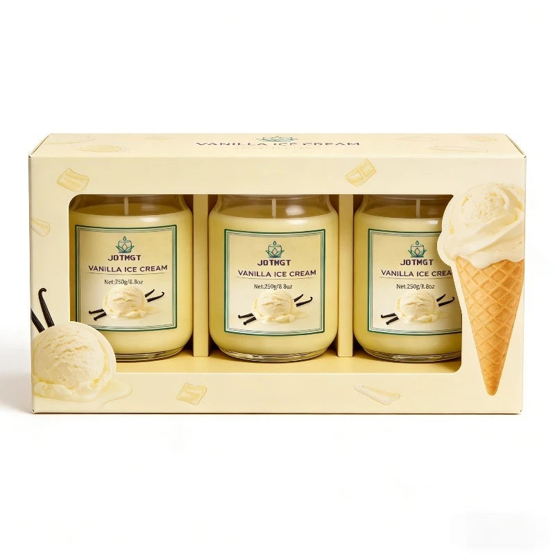 8.8 oz Vanilla Ice Cream Plant Essence Fragrance Candle