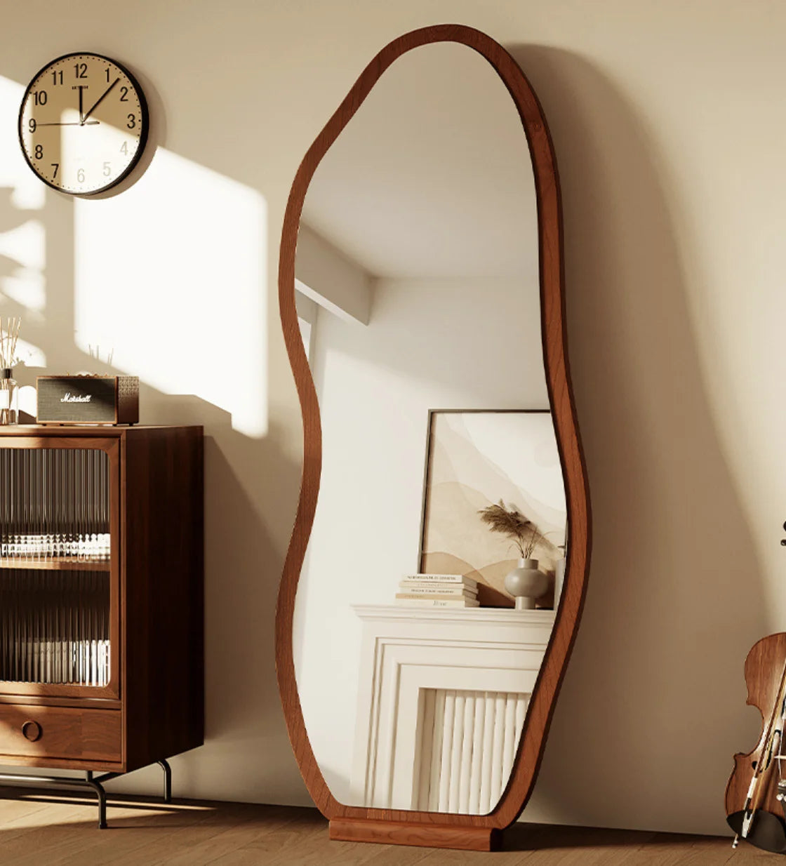 Luxury Chinese Style Full-Length Dressing Mirror