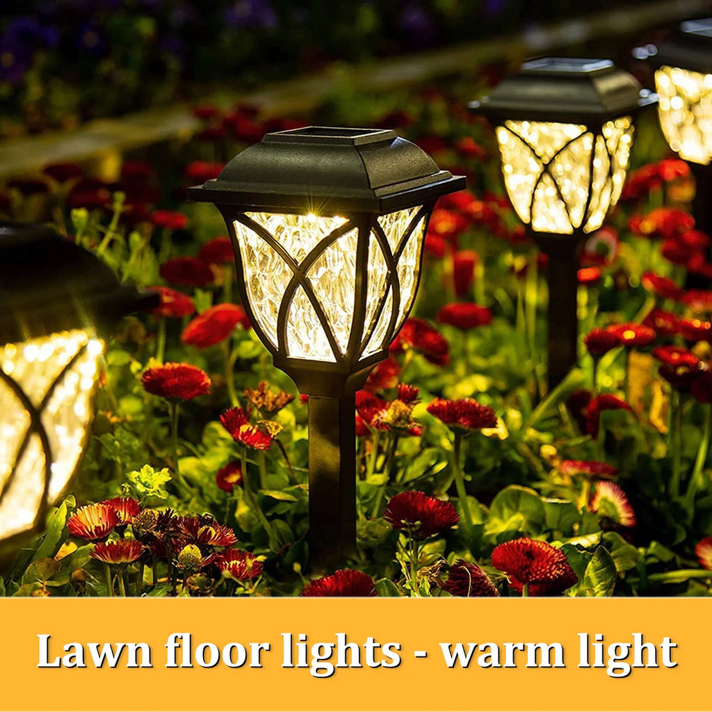 2 Pack LED Solar Lawn Lights