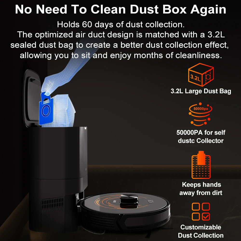 Robot Vacuum Cleaner K30 with Self Emptying