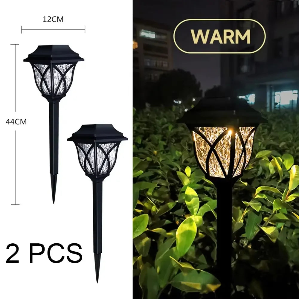 2 Pack LED Solar Lawn Lights
