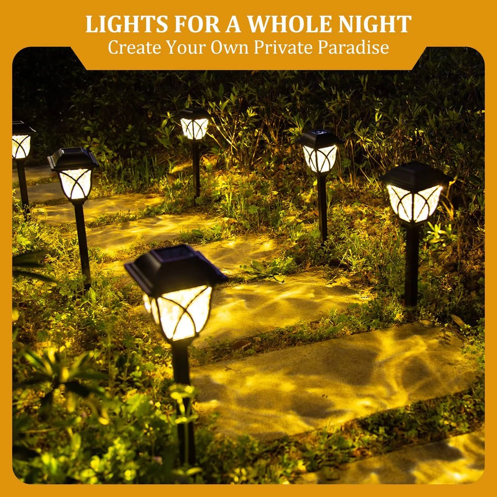 2 Pack LED Solar Lawn Lights